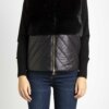MARELLA-GILET SMANICATO IMBOTTITO IN NYLON E EFFETTO PELLICCIA-MAPELOTAA2 NERO