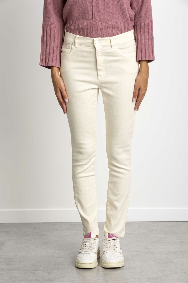 MARELLA-PANTALONE LUNGO IN BULL STRETCH TINTO IN CAPO-MARE GLASS