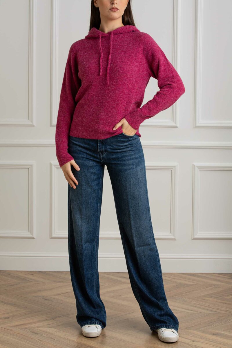MC2 SAINT BARTH-MAGLIA STRETCH WOMAN SWEATER-MC2ELIDE PEONY