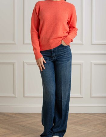 MC2 SAINT BARTH-MAGLIA STRECH HALF NECK SWEATER-MC2SORBONNE PEACH