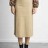 MAX MARA-GONNA ECOPELLE-MMFIUGGI ECRU