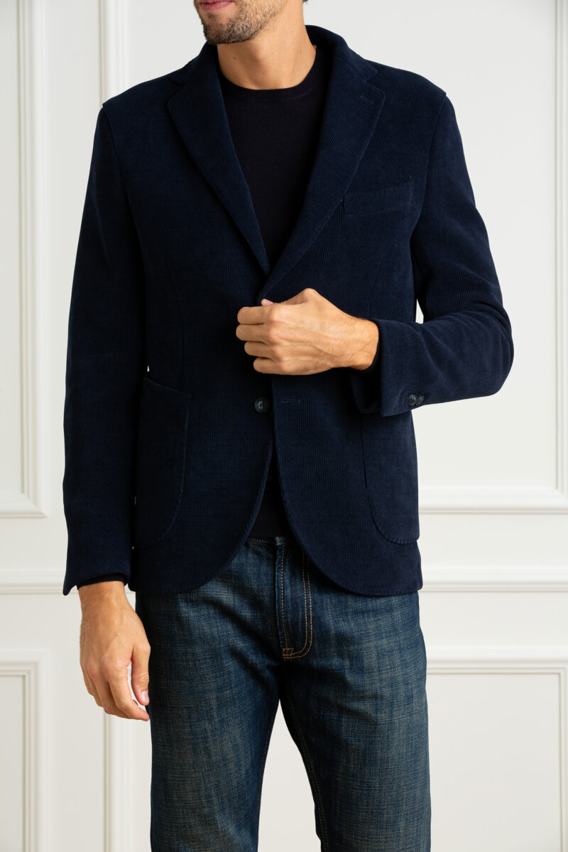 SELECT BOX-GIACCA JEARSY EFF. VELLUTO-MULMIKOSGKS802 NAVY