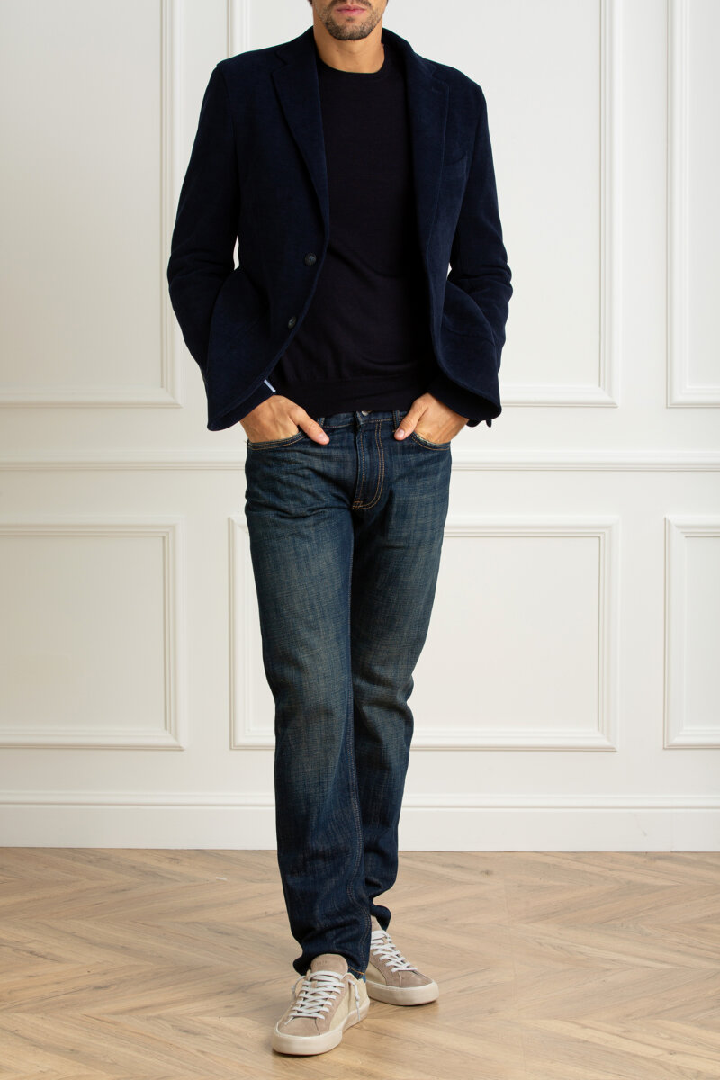 SELECT BOX-GIACCA JEARSY EFF. VELLUTO-MULMIKOSGKS802 NAVY