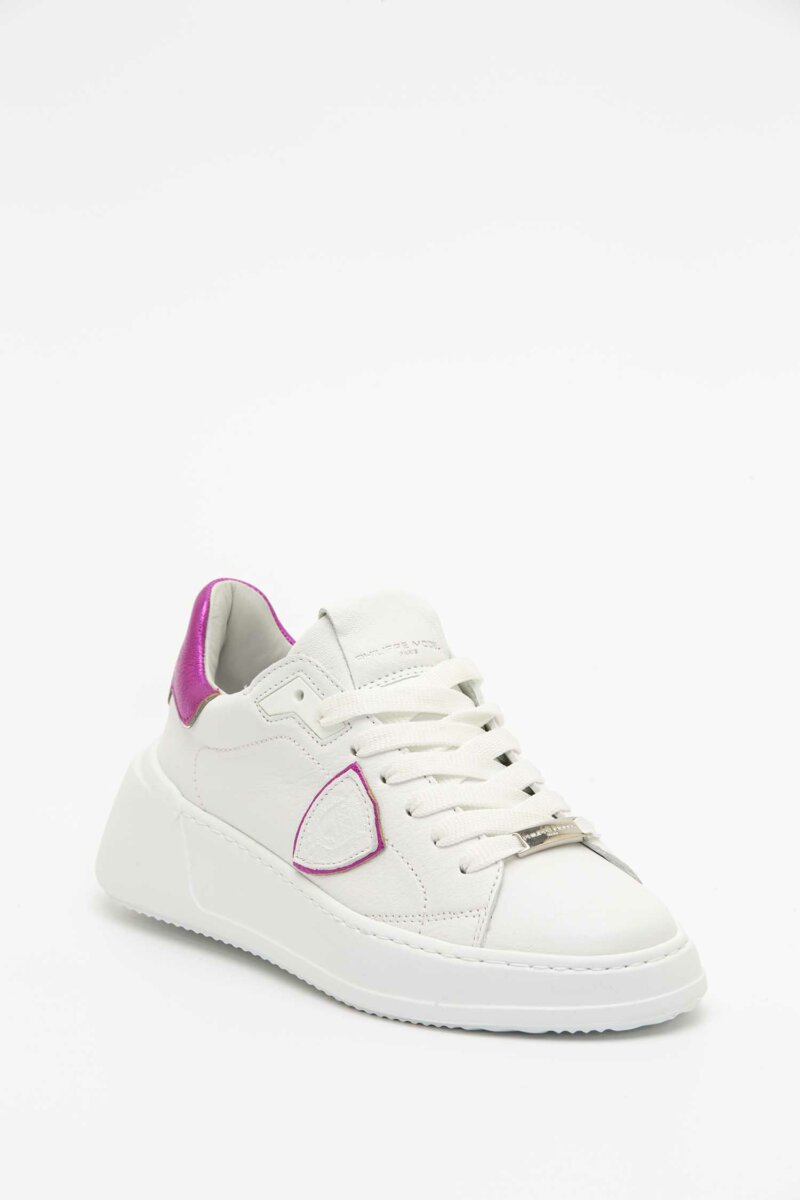 PHILIPPE MODEL-SCARPA TRES TEMPLE LOW WOMAN-PHBJLDWM01 FUCSIA
