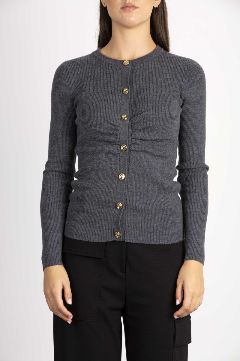 PINKO-CARDIGAN COSTINA-PKAVELIGNESE DARKGREY