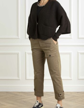 PINKO-CARDIGAN BRIOSO WARM WOOL-PKBRIOSO MARRONE