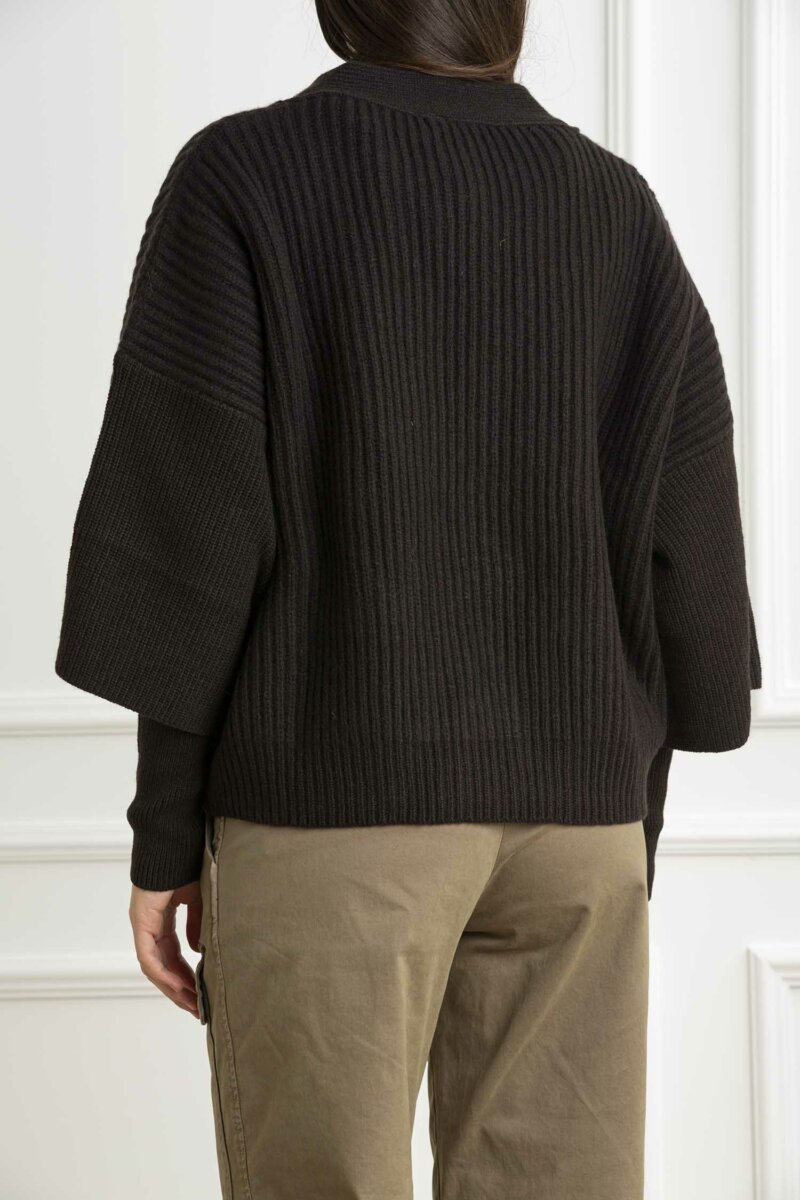 PINKO-CARDIGAN BRIOSO WARM WOOL-PKBRIOSO MARRONE