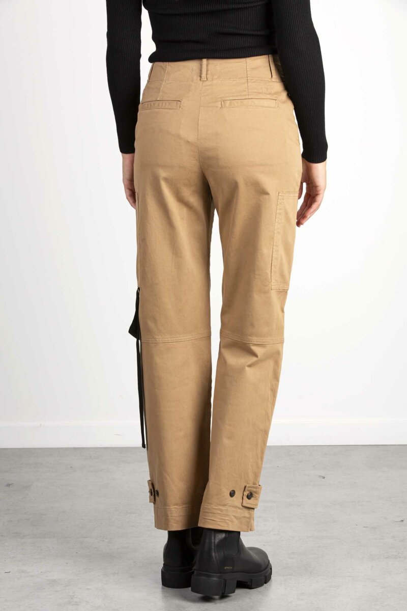 PINKO-PANTALONE RASO STRETCH-PKCALDO CAMMELLO