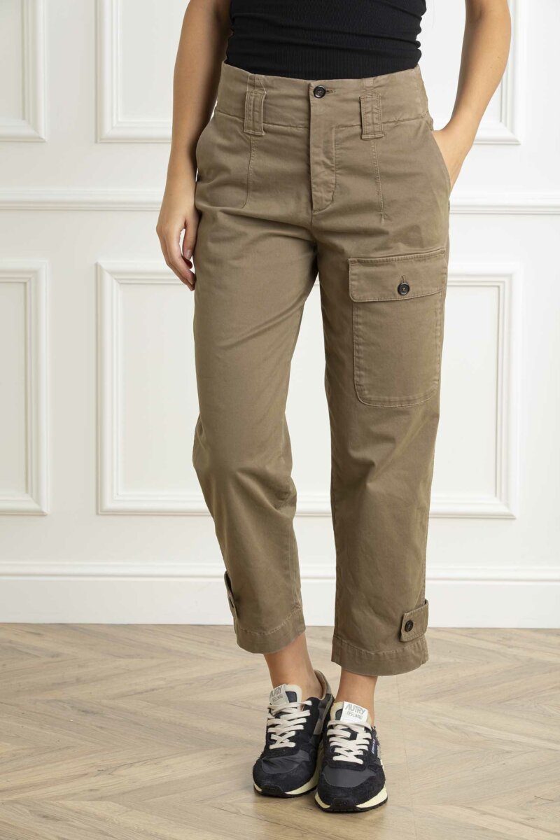 PINKO-PANTALONE GLOBO RASO-PKGLOBO MARRONE