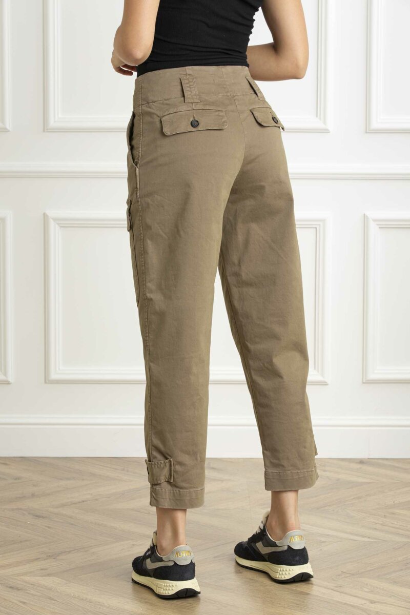 PINKO-PANTALONE GLOBO RASO-PKGLOBO MARRONE