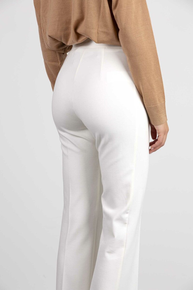 PINKO-PANTALONE PUNTO STOFFA-PKHULHAA23 BIANCO