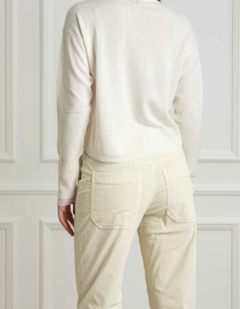 PINKO-MAGLIA SPUMA MIX CACHEMIRE-PKSPUMA BIANCO