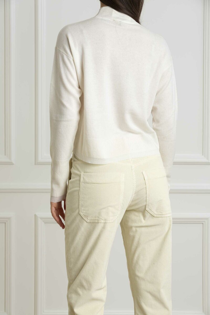 PINKO-MAGLIA SPUMA MIX CACHEMIRE-PKSPUMA BIANCO