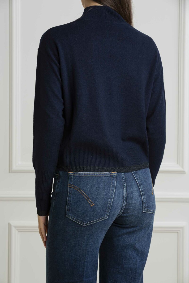 PINKO-MAGLIA SPUMA MIX CACHEMIRE-PKSPUMA BLU