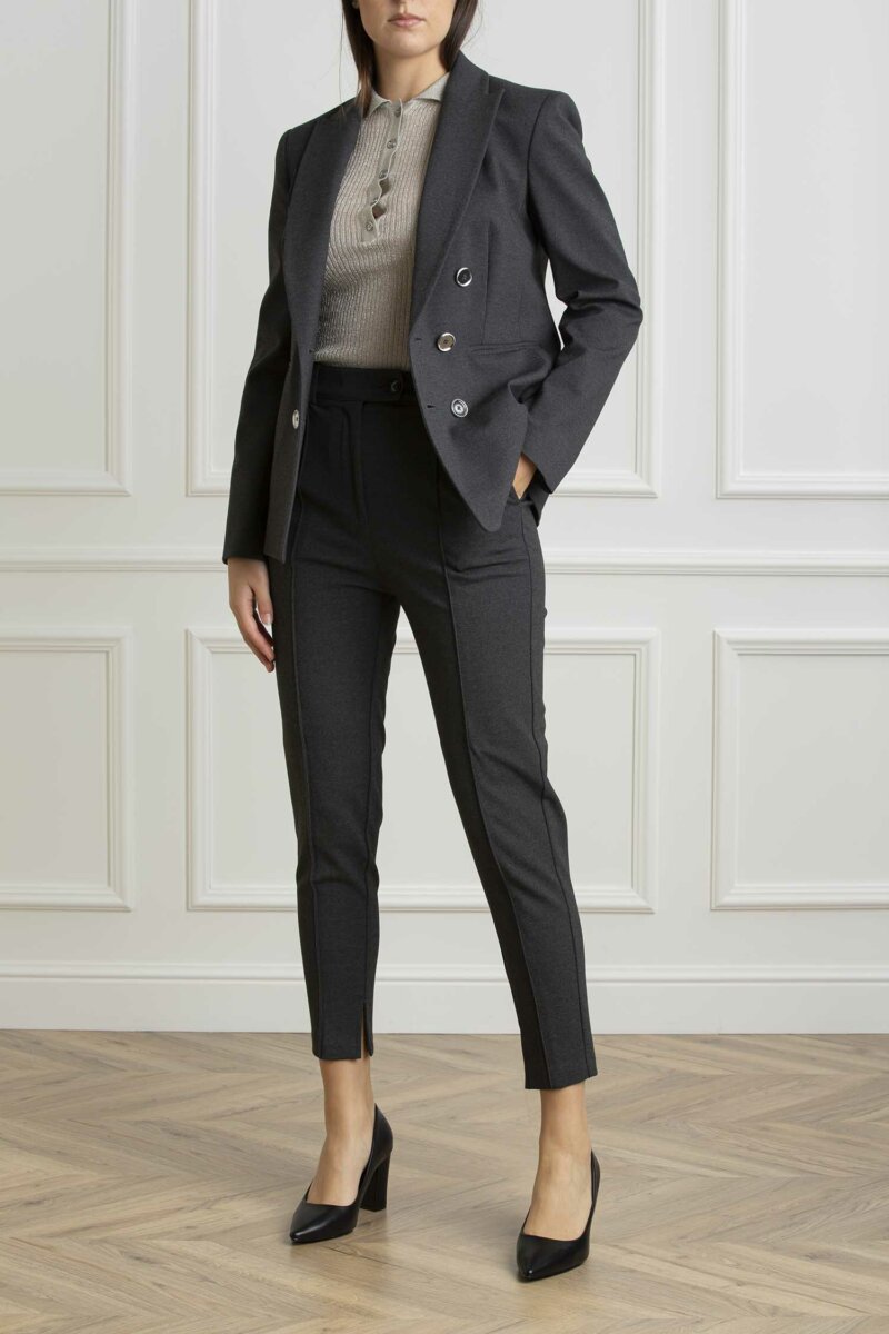 PINKO-PANTALONE TRIDENTE PUNTO-PKTRIDENTE GRIGIO