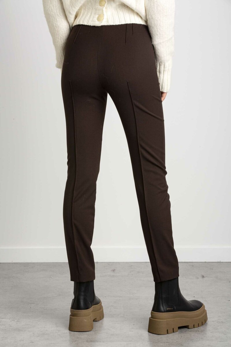 PATRIZIA PEPE-PANTALONE CON NERVATURE-PP2P1451A1PH MARRONE