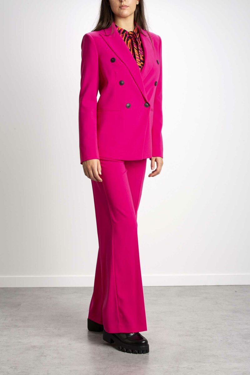 PATRIZIA PEPE-BLAZER DOPPIOPETTO ESSENTIAL-PP2S1442A6F5 FUCHSIA