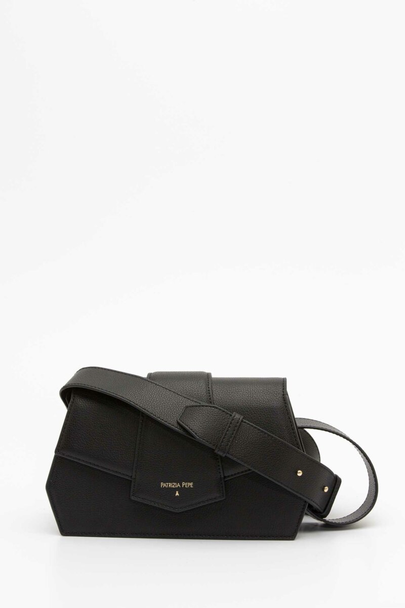 PATRIZIA PEPE-BORSA NEW GEOMETRIC-PP8B0043L001 NERO