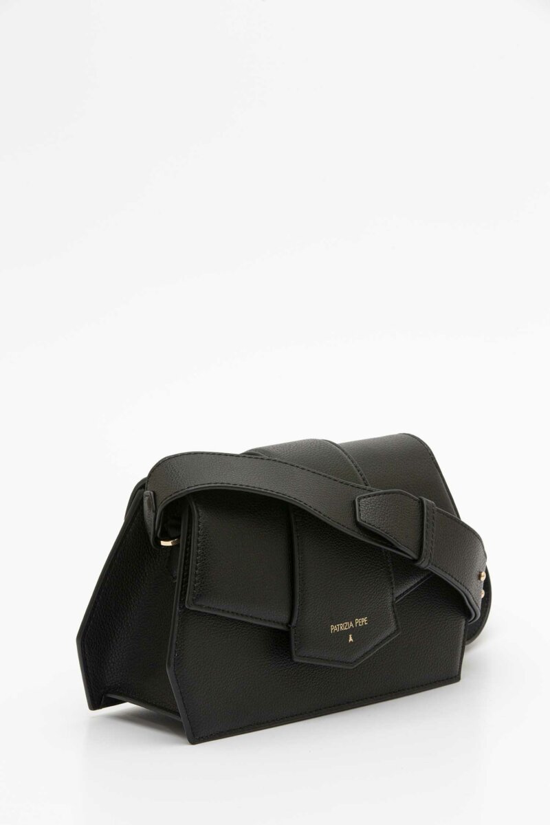 PATRIZIA PEPE-BORSA NEW GEOMETRIC-PP8B0043L001 NERO
