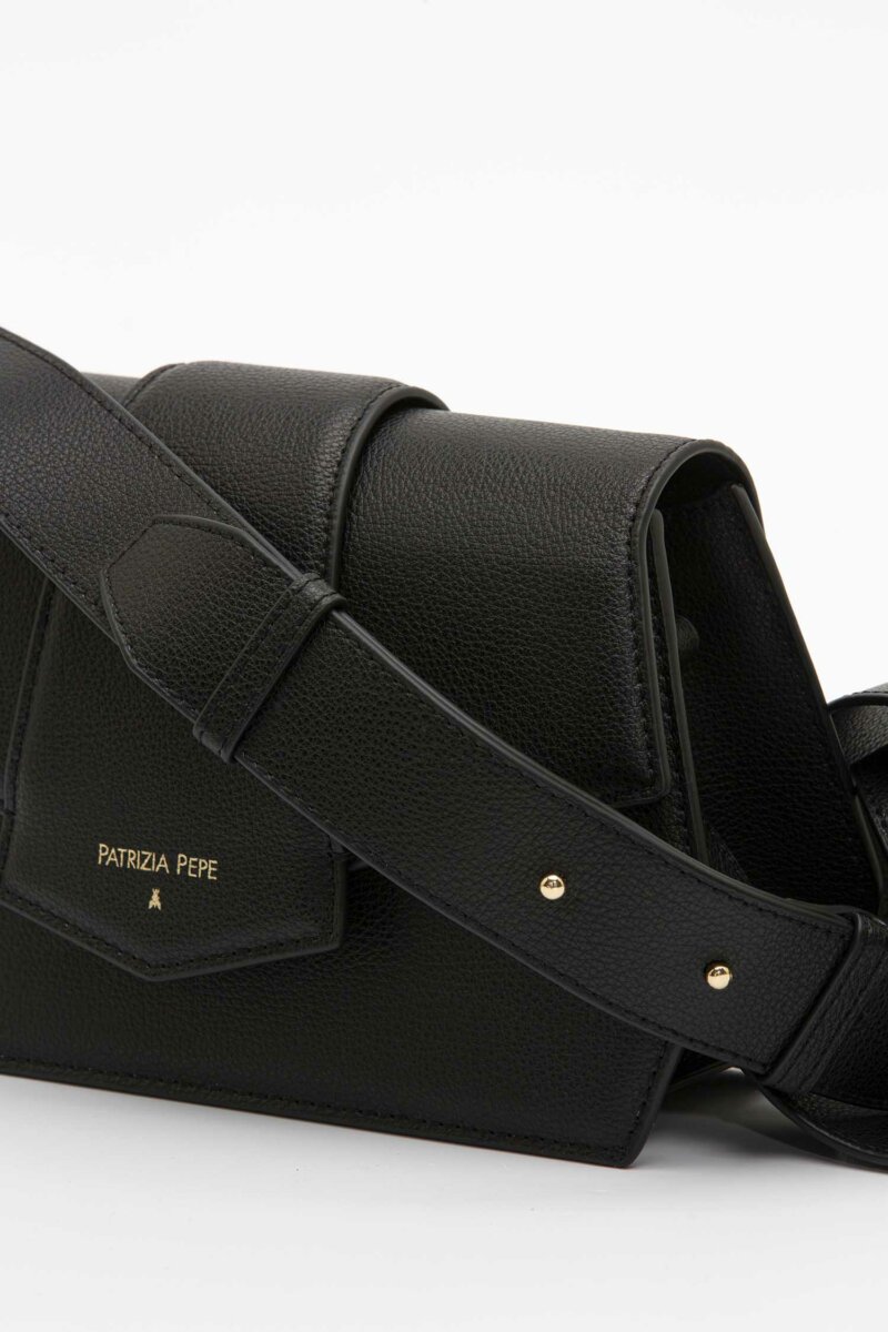 PATRIZIA PEPE-BORSA NEW GEOMETRIC-PP8B0043L001 NERO