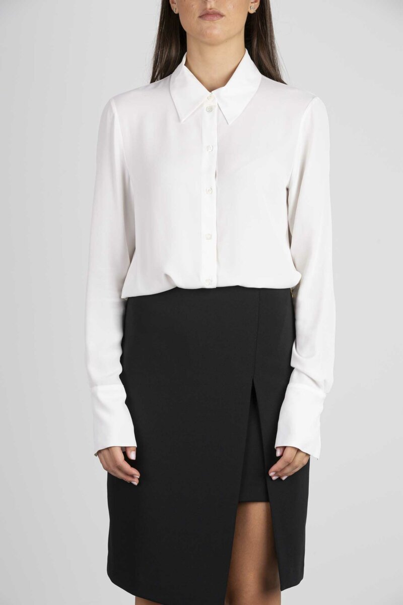 PATRIZIA PEPE-CAMICIA MASCHILE-PP8C0629A8I1 BIANCO