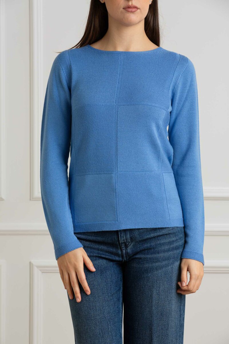 YOU GET IT-MAGLIA GIRO-PRE324680 CELESTE
