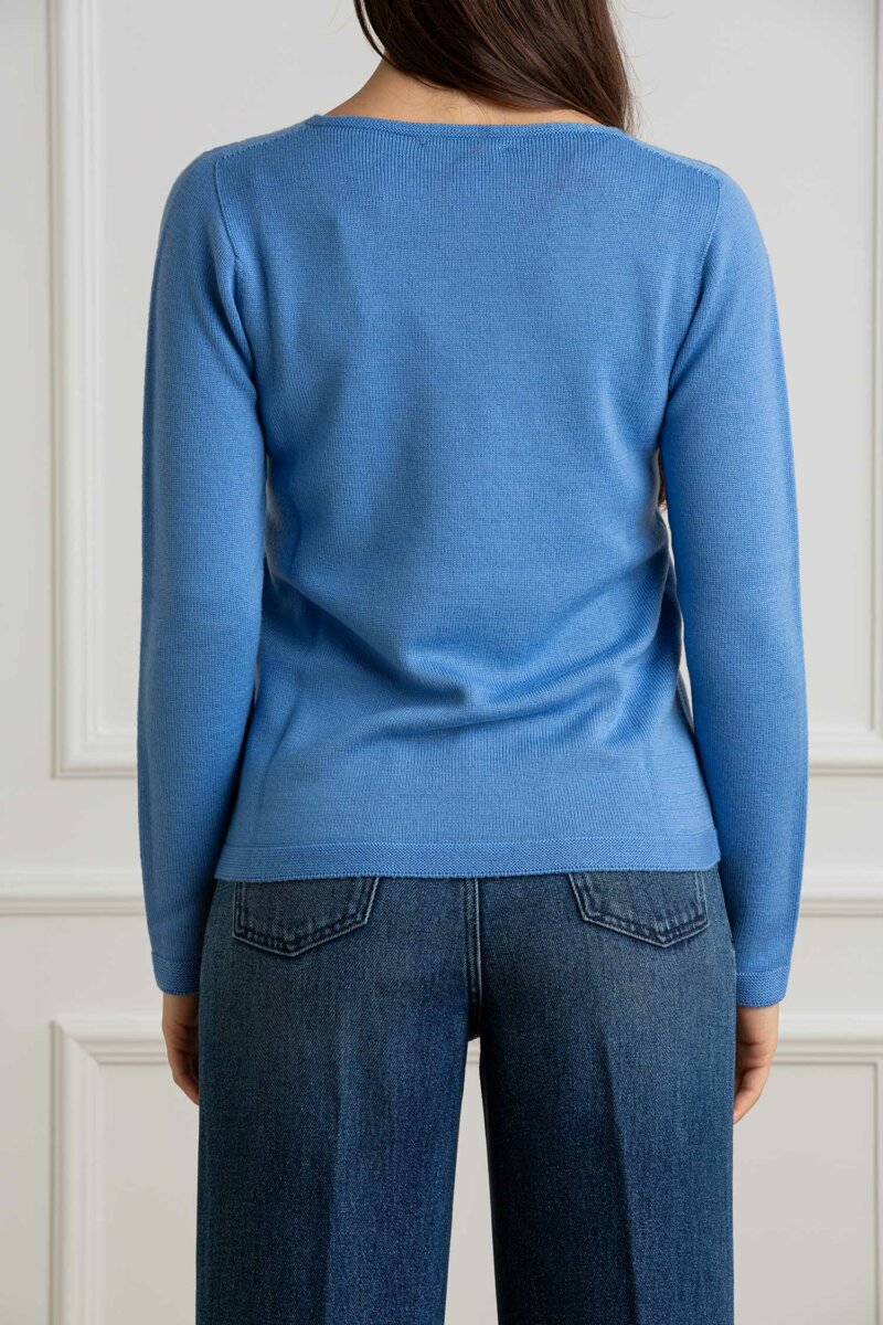 YOU GET IT-MAGLIA GIRO-PRE324680 CELESTE
