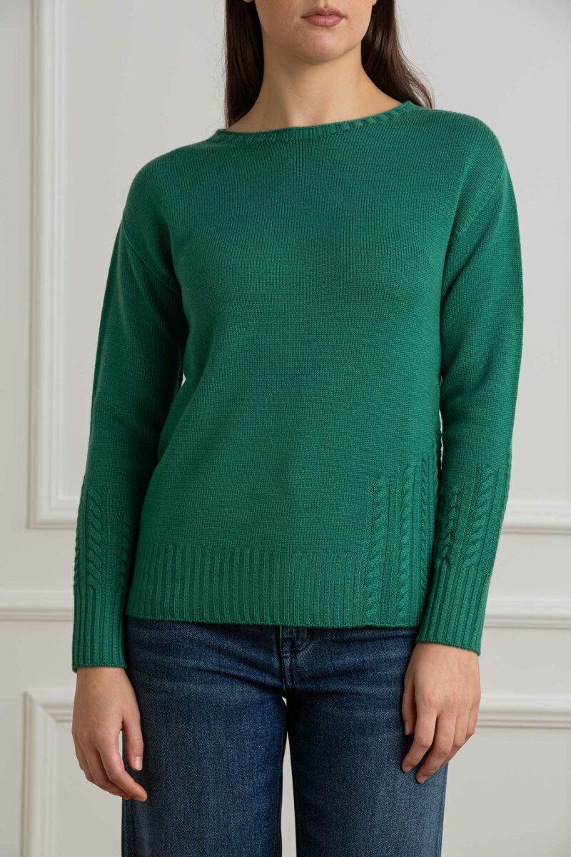 YOU GET IT-MAGLIA GIRO TRECCIA-PRE324715 BOTTIGLIA
