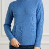 YOU GET IT-MAGLIA GIRO TRECCIA-PRE324715 CELESTE