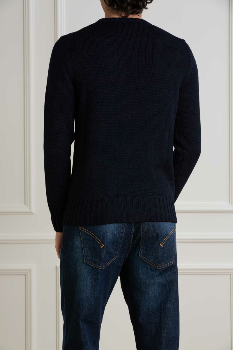 CUSTOMER LOVERS-MAGLIA GIRO F5 MERINOS-PRI4263 BLU