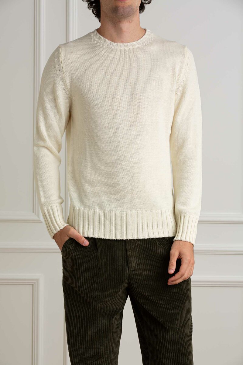 CUSTOMER LOVERS-MAGLIA GIRO F5 MERINOS-PRI4263 PANNA