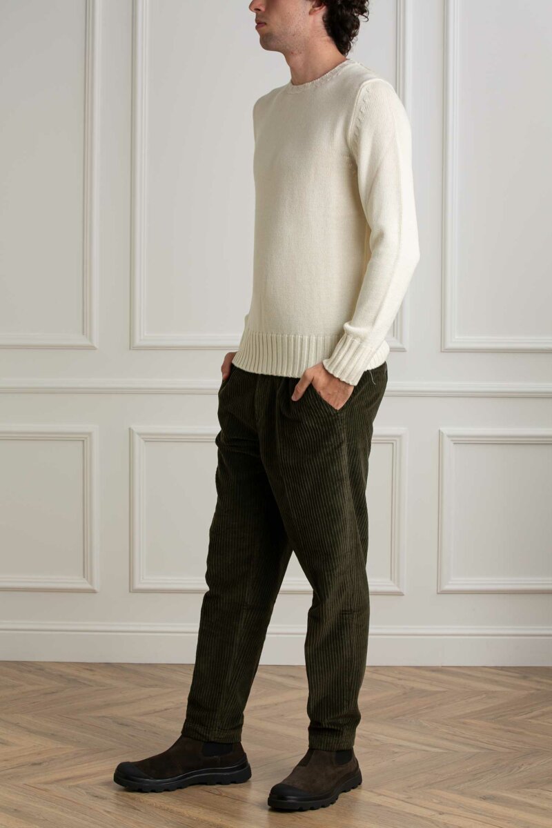 CUSTOMER LOVERS-MAGLIA GIRO F5 MERINOS-PRI4263 PANNA