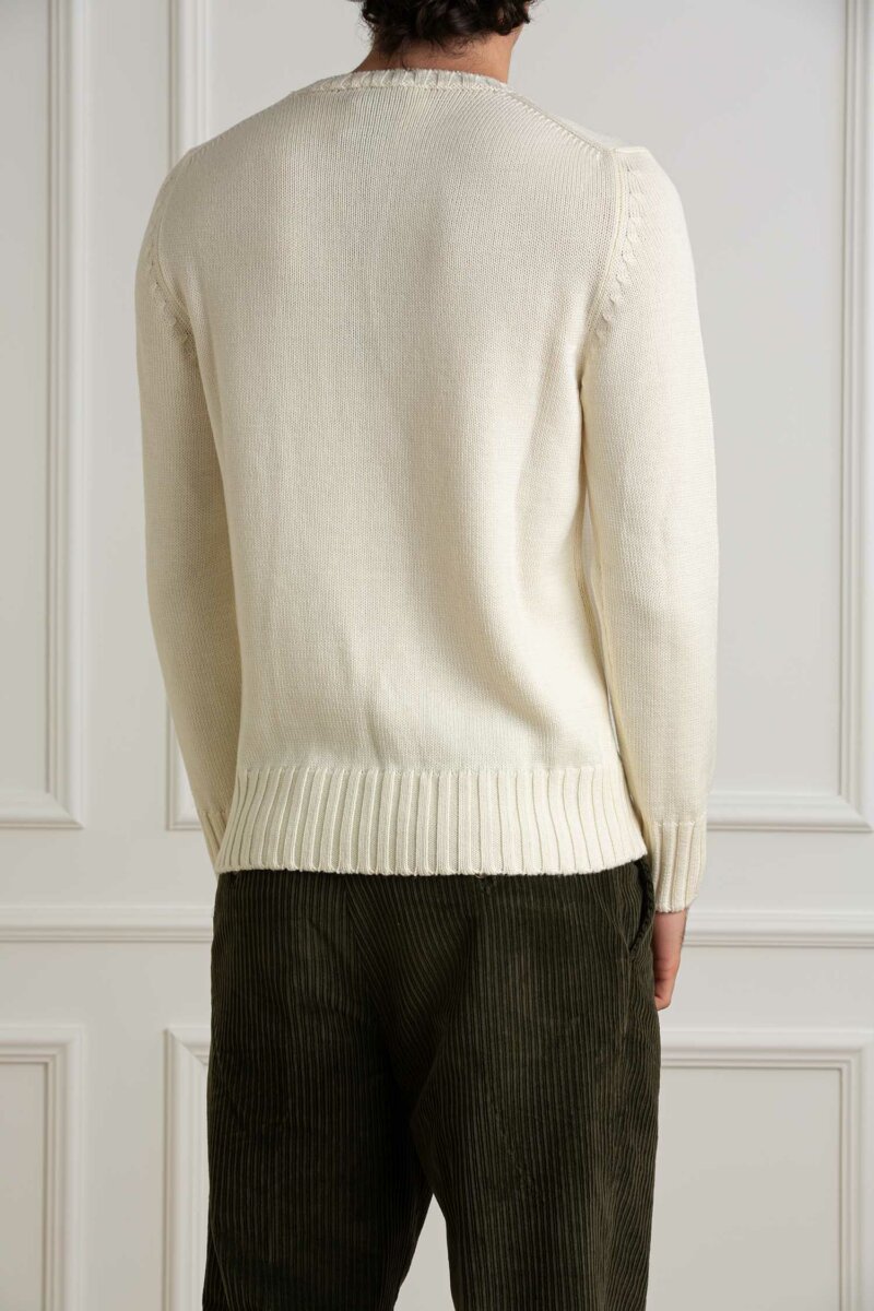 CUSTOMER LOVERS-MAGLIA GIRO F5 MERINOS-PRI4263 PANNA