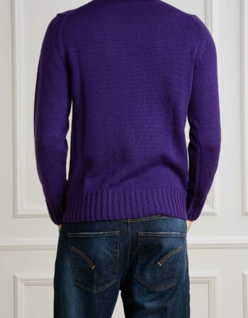 CUSTOMER LOVERS-MAGLIA GIRO F5 MERINOS-PRI4263 VIOLA