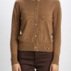 PUROTATTO-CARDIGAN CORTO-PUR2153 CARAMEL