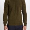 ROBERTO COLLINA-MAGLIA GIROCOLLO MISTO LANA-RCRM14001 MILITARE