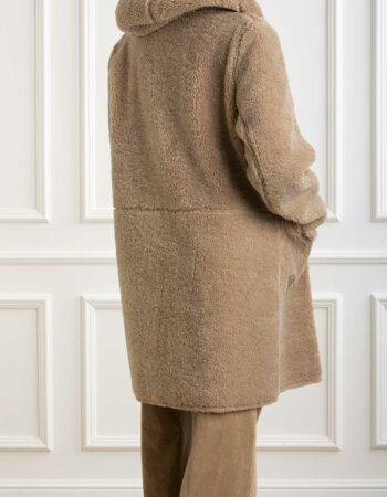 RINO PELLE-ECOMONTONE REVERSIBILE LUNGO ZIP-RINALINA SAND