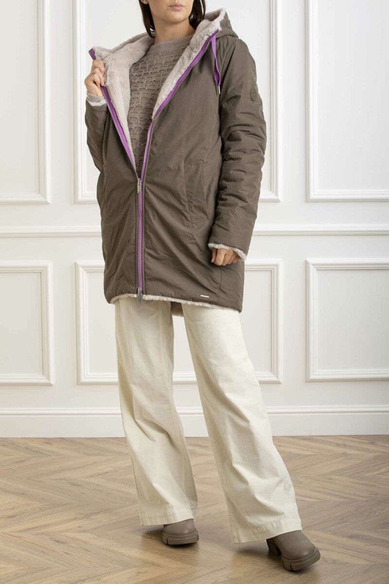 RINO PELLE-PARKA REVERSIBILE-RINJAVIN HUNTER