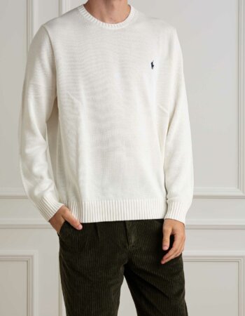 RALPH LAUREN-MAGLIA M/L-RL810846A24 WHITE