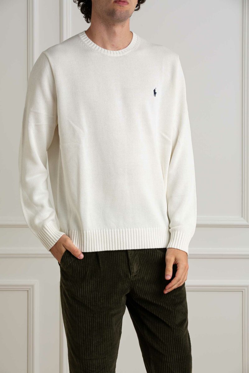 RALPH LAUREN-MAGLIA M/L-RL810846A24 WHITE