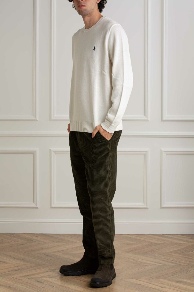 RALPH LAUREN-MAGLIA M/L-RL810846A24 WHITE