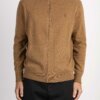 RALPH LAUREN-MAGLIA 100% LANA CON ZIP-RL876719 BROWN