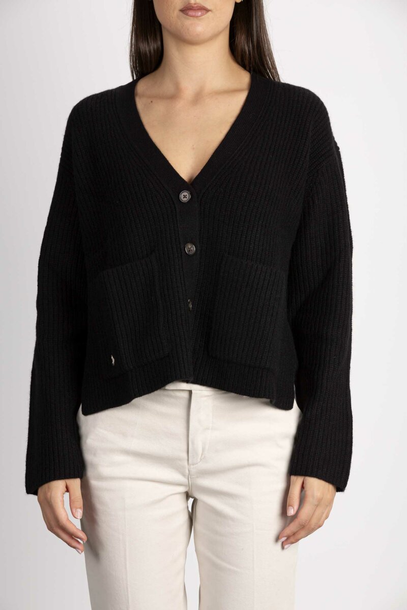 RALPH LAUREN-CARDIGAN VN PP-RL910426 BLACK