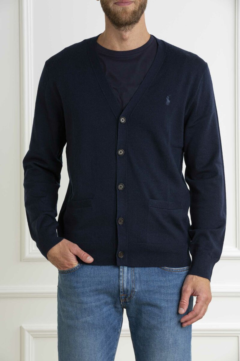RALPH LAUREN-CARDIGAN-RL946144 NAVY