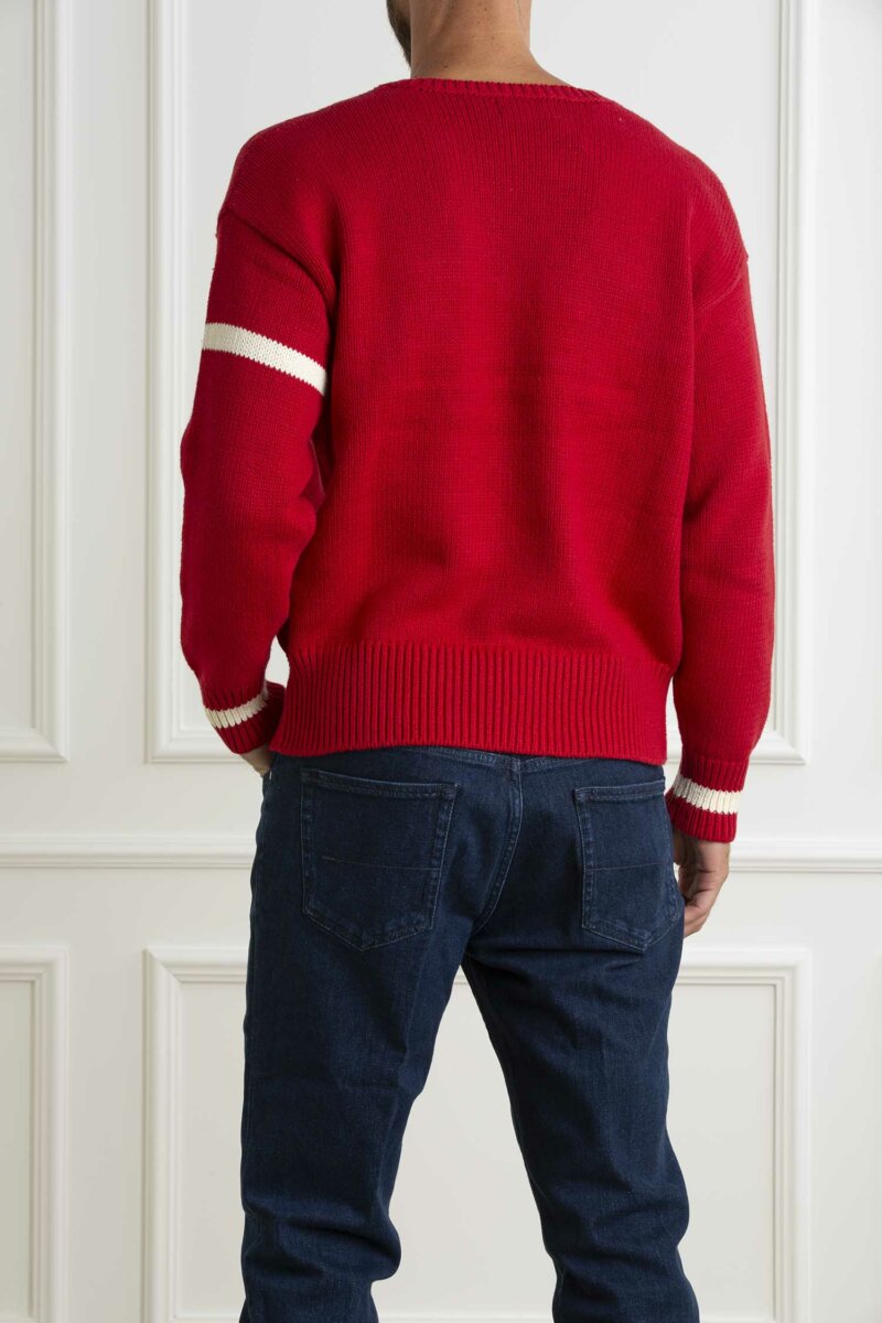 RALPH LAUREN-PULLOVER MANICA LUNGA-RL949298 RED