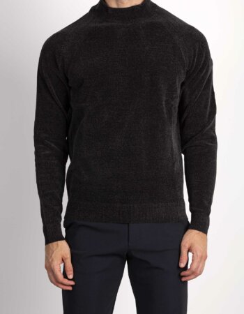 RRD-MAGLIA VELVET LUPETTO-RRDW23125 PIOMBO