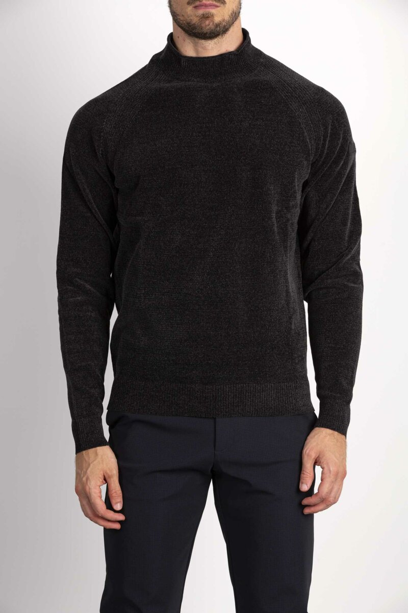 RRD-MAGLIA VELVET LUPETTO-RRDW23125 PIOMBO