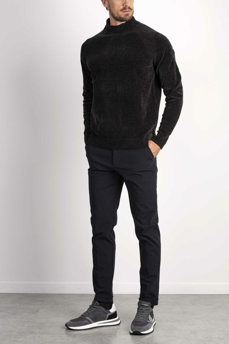 RRD-MAGLIA VELVET LUPETTO-RRDW23125 PIOMBO