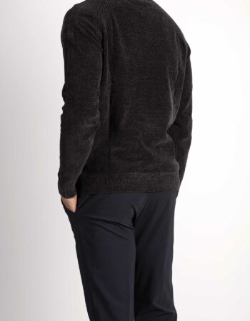 RRD-MAGLIA VELVET LUPETTO-RRDW23125 PIOMBO