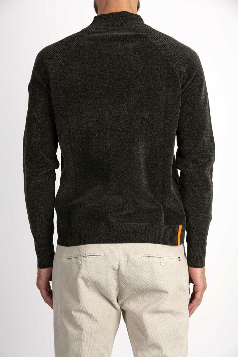 RRD-MAGLIA VELVET LUPETTO-RRDW23125 VERDE